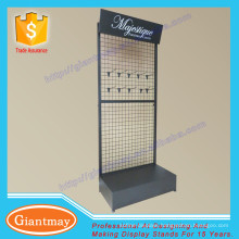 Metal hooks hanging profile floor standing gloves display rack